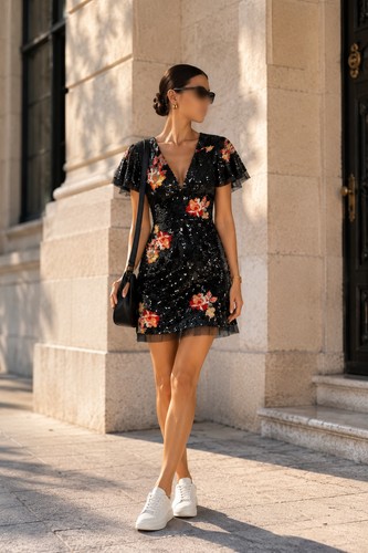 Zara mini pailletten - 38,