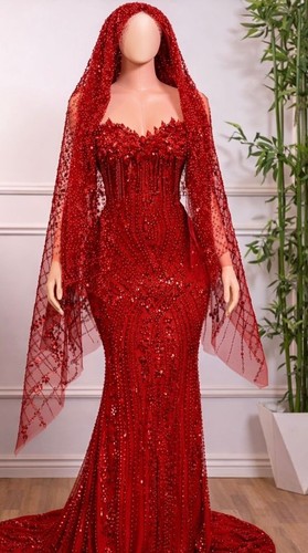 Rotes ärmelloses maxikleid - rotes,