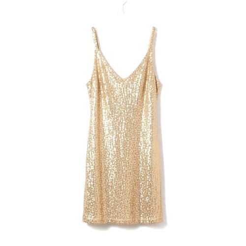 Goldenes paillettenkleid gr - goldenes,