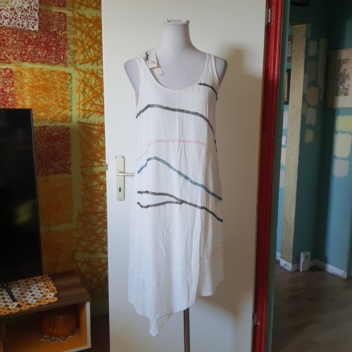 Weiß pailletten partykleid - pailletten,
