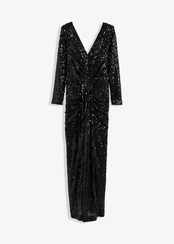 Paillettenkleid mit drapierung - mit,